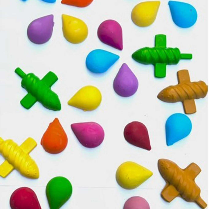 Handmade Non-Toxic Holi Theme Based Crayons | Set Of 12