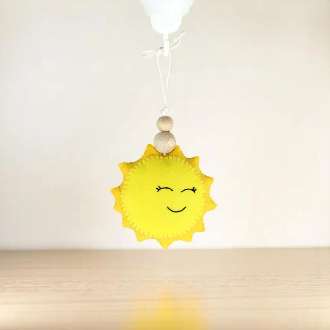 Handmade Sun Felt Hanging For Kids