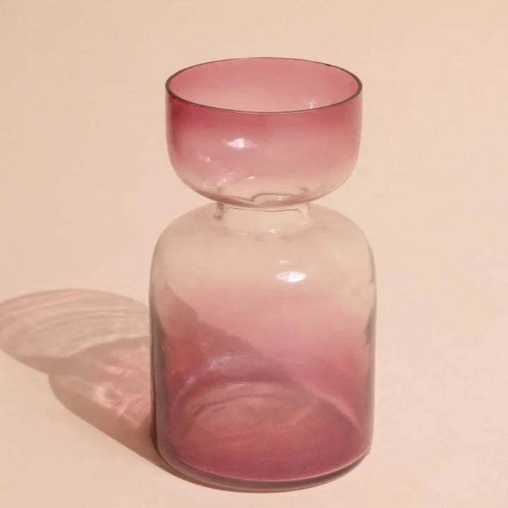 Handmade Ombre Lilac Glass Vase