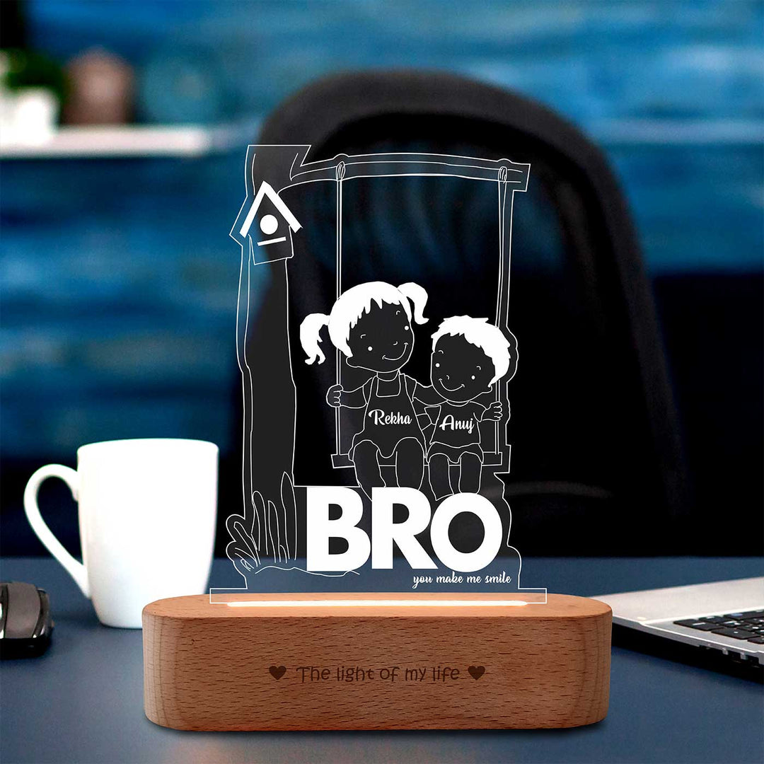 Personalized Engraved My First Friend Acrylic Table Lamp