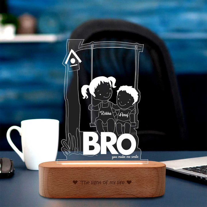 Personalized Engraved My First Friend Acrylic Table Lamp