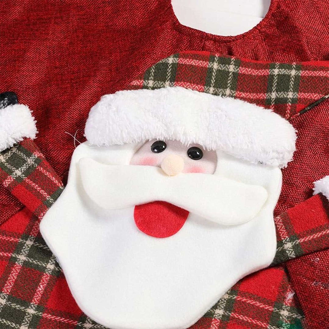 Personalized Handmade Holiday Hug Christmas Tree Skirt | 42 Inches