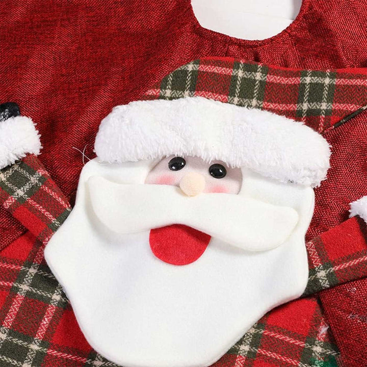 Personalized Handmade Holiday Hug Christmas Tree Skirt | 42 Inches