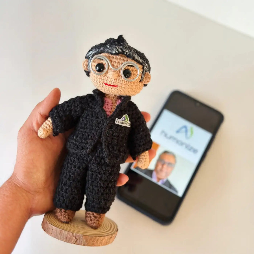 Photo Personalized Handmade Crochet Cotton Replica Doll