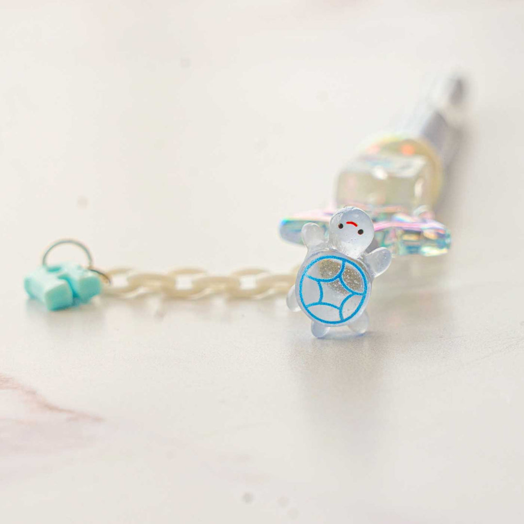 Personalized Blue Star Charm Pen With Initial Accessory For Kids