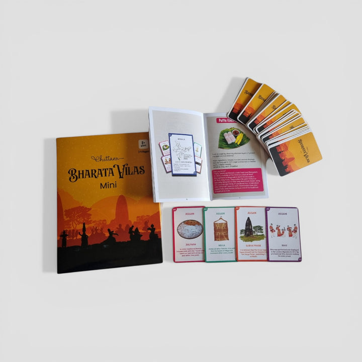Bharata Vilas Mini Card Game for Kids | Learn Indian States & Culture | 8+ Years
