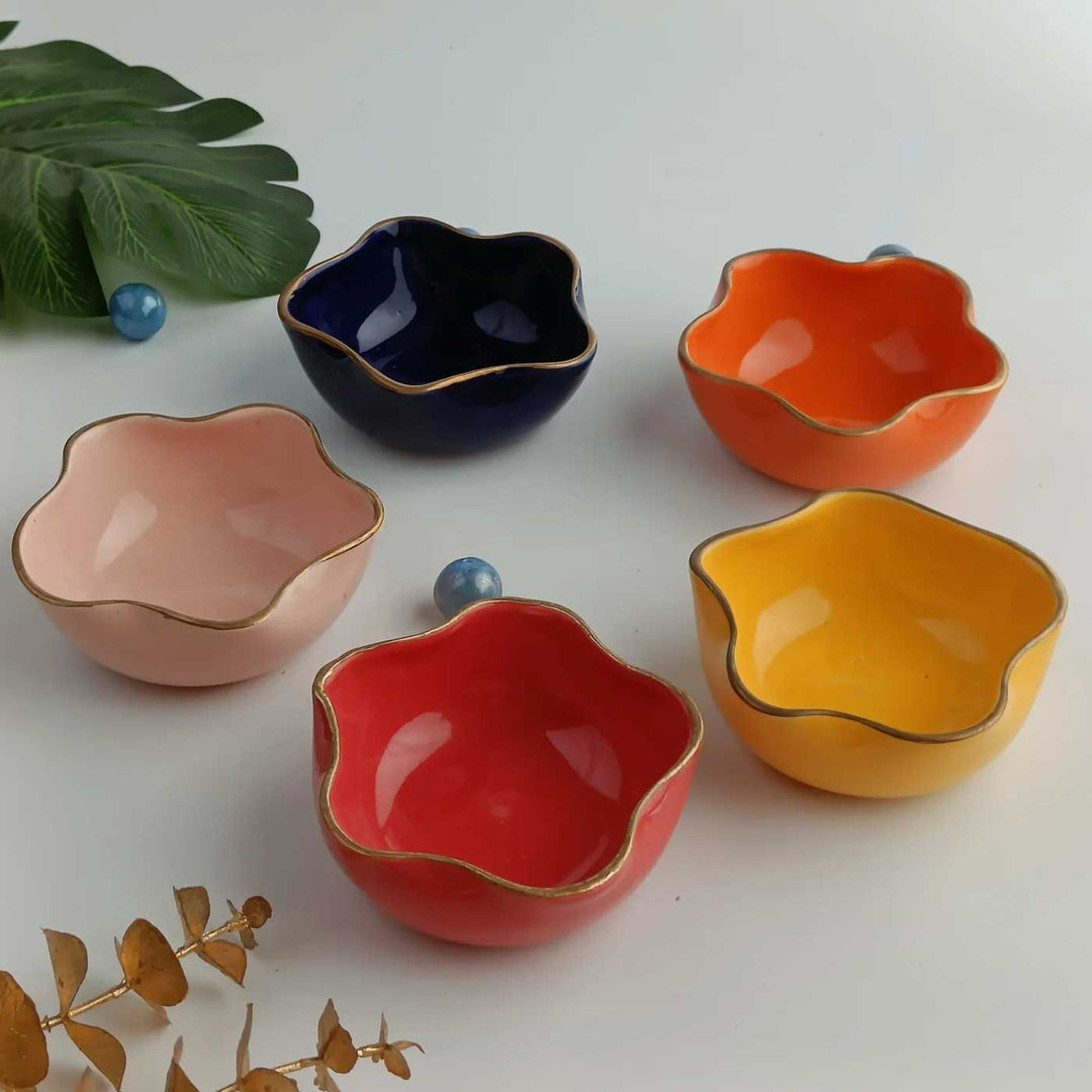 Handmade Twinkle Tara Bowl Shape Ceramic Tealight Holder