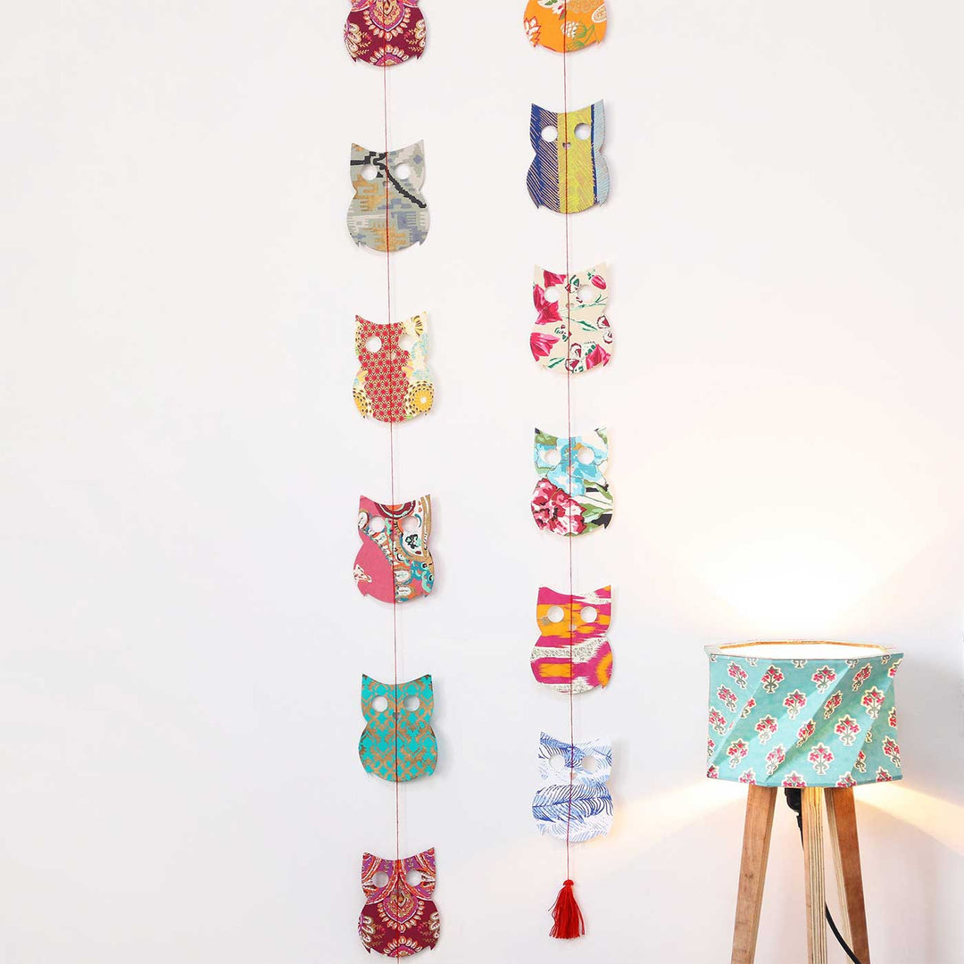 Handmade Owl Design Paper Hanging
