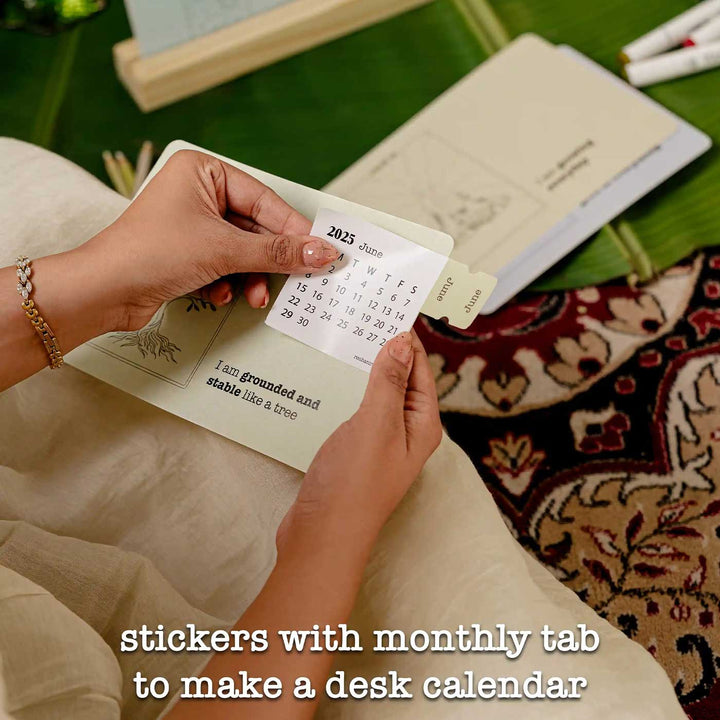 Handmade 2025 Affirmations Desk Calendar
