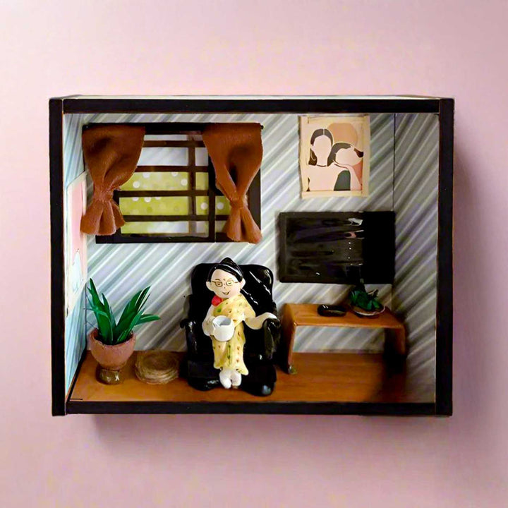 Photo Personalized Handmade Miniature Clay Room Theme Wooden Decorative Plaque
