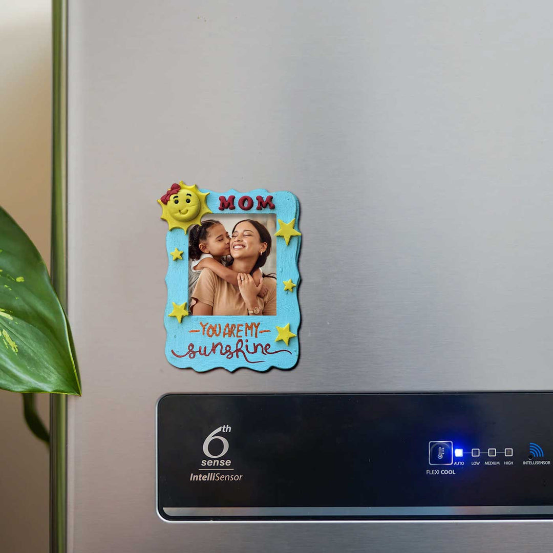 Handcrafted "You Are My Sunshine" MDF & Cold Porcelain Clay Fridge Magnet
