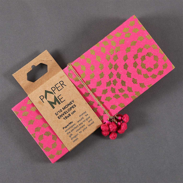 Personalized Handmade Spiral Paper Envelopes | Set Of 10