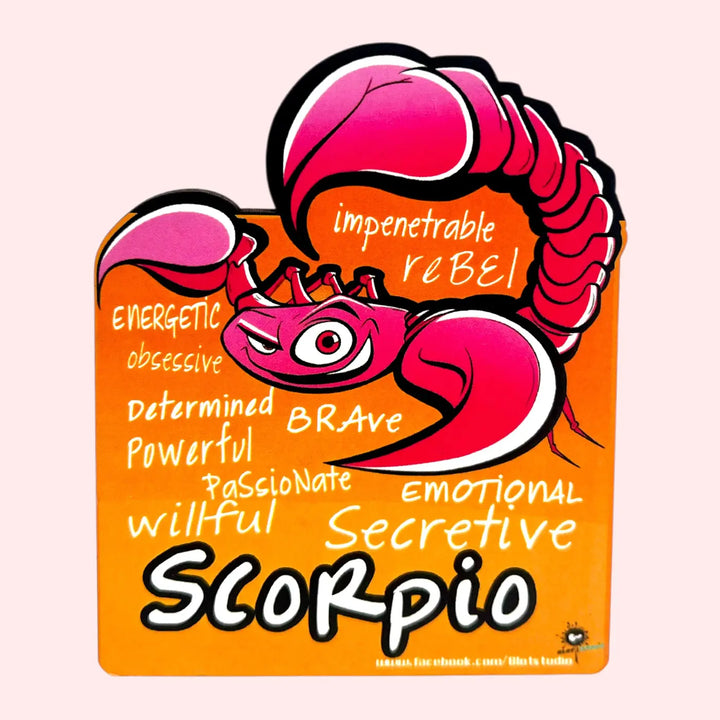 Printed Scorpio Zodiac Sign MDF Wood Fridge Magnet