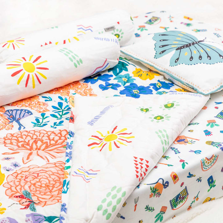 Personalized All The Wild Things Theme Baby Bedding | Set Of 5