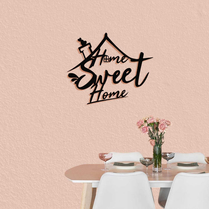 Customized Handmade Laser Cut Home Sweet Home Metal Decorative Plaque