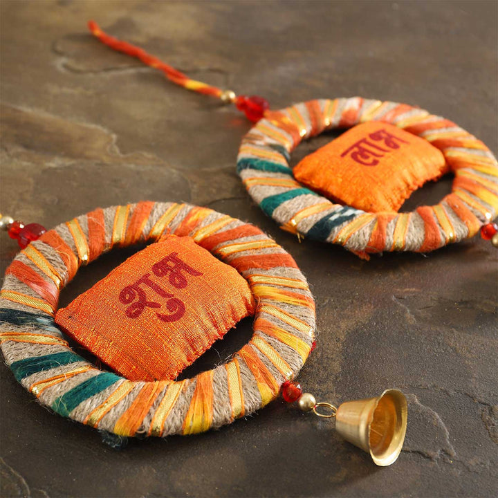 Handmade Moli Shubh Labh MDF Wood Hanging