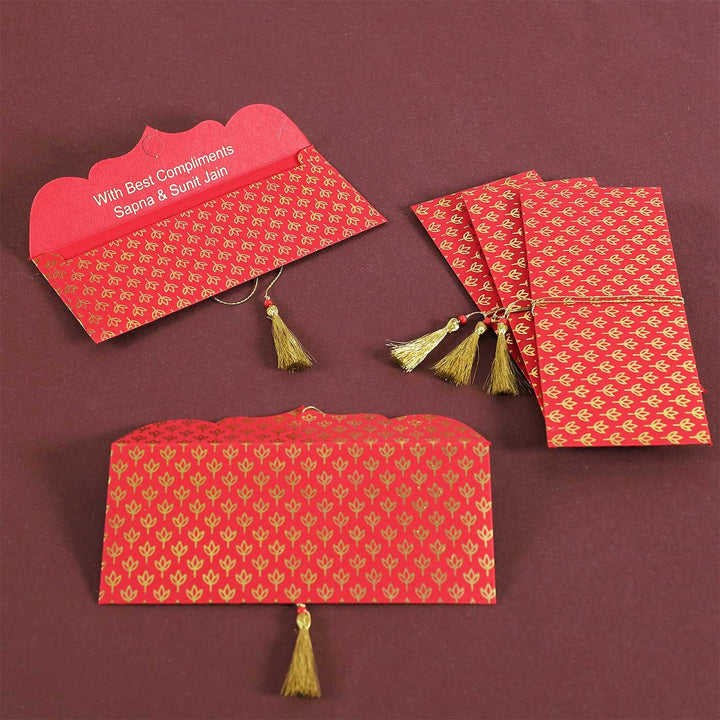 Personalized Handmade Bud Paper Envelopes | Set Of 10