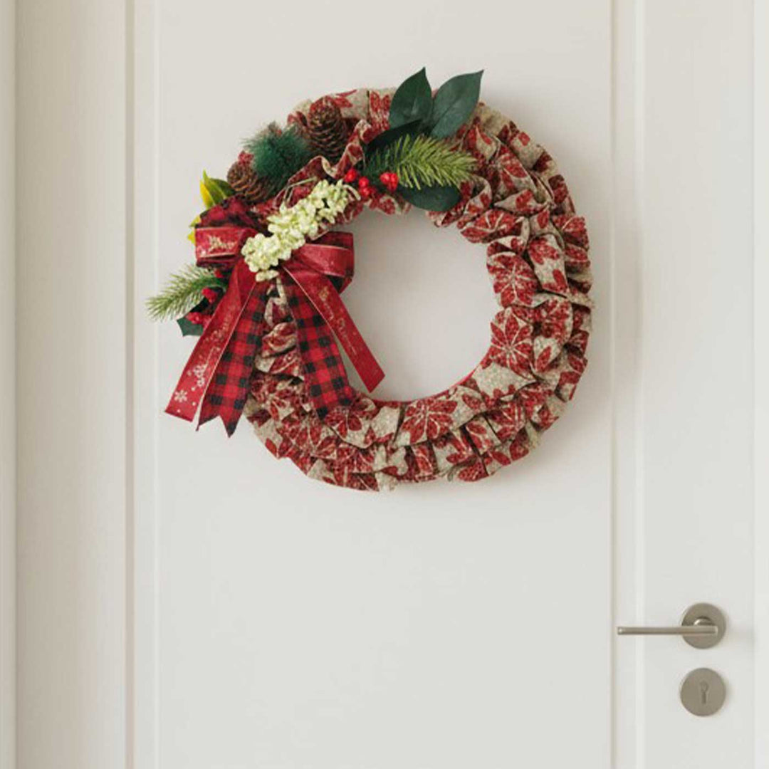 Handmade Holiday Heritage Cotton Wreath