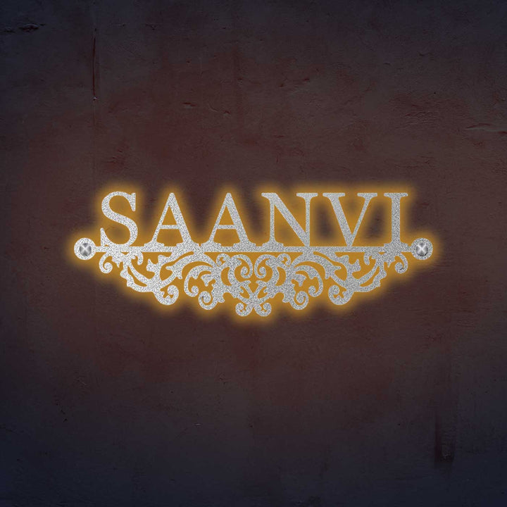 Personalized Laser Cut Minimalist Steel Name Plate