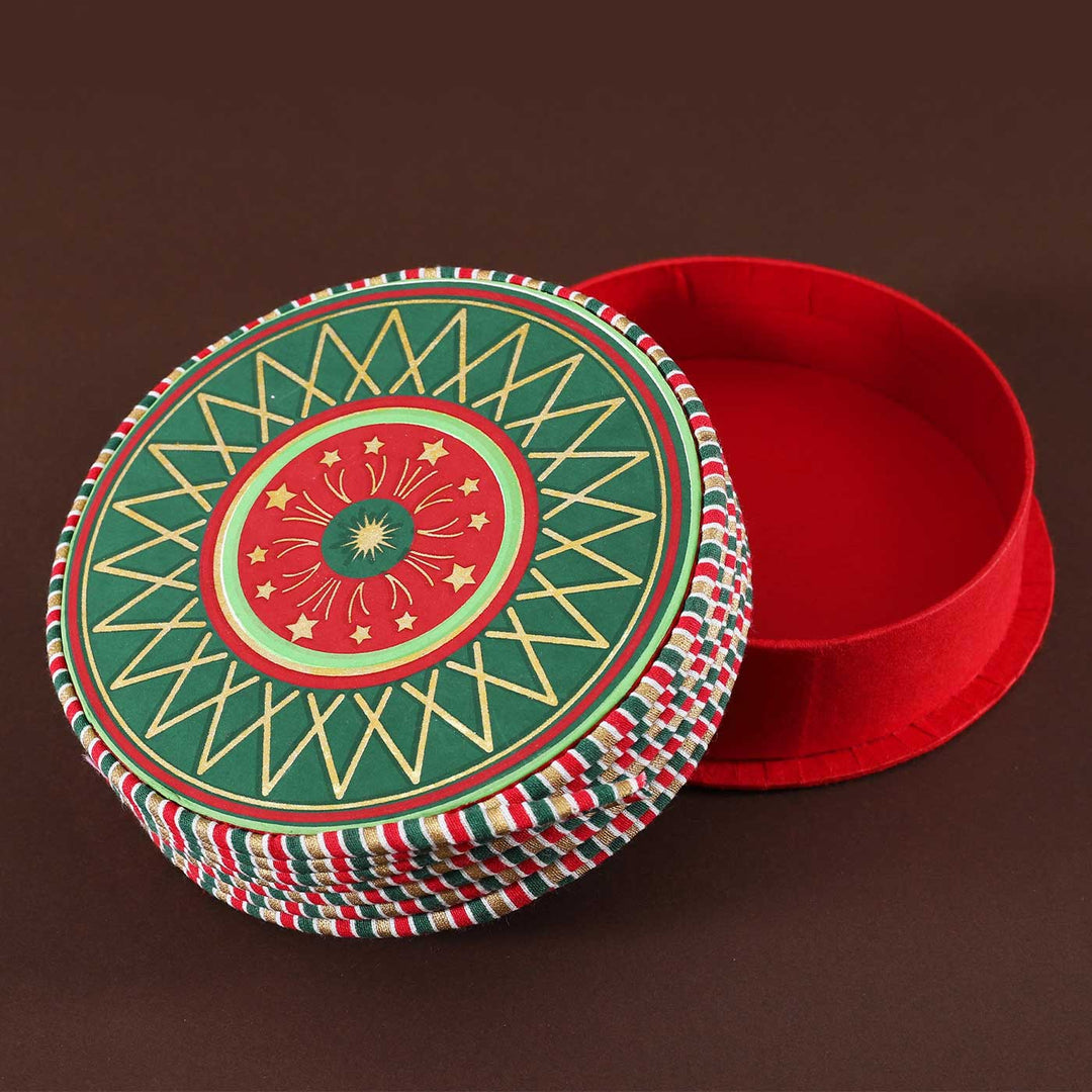 Handmade Jameen Chakar Shaped Paper Gift Box