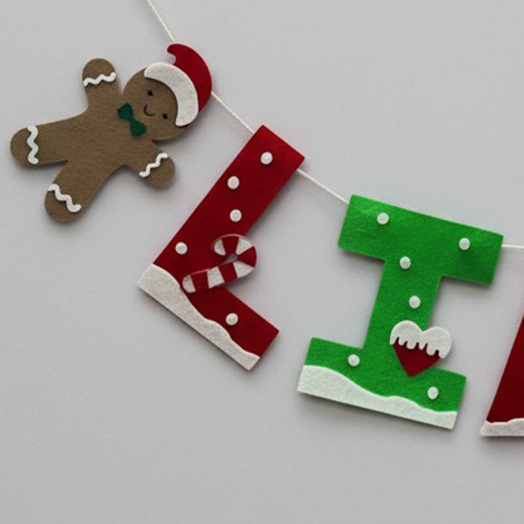 Personalized Handmade Gingerbread Wonderland Bunting