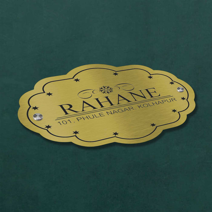 Personalized Weatherproof Cloud Shaped Stainless Steel Name Plate