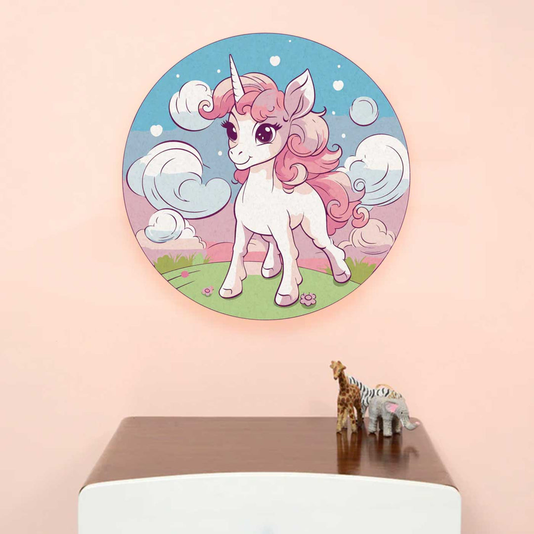 Handmade Magical Unicorn Wooden Pinboard For Kids