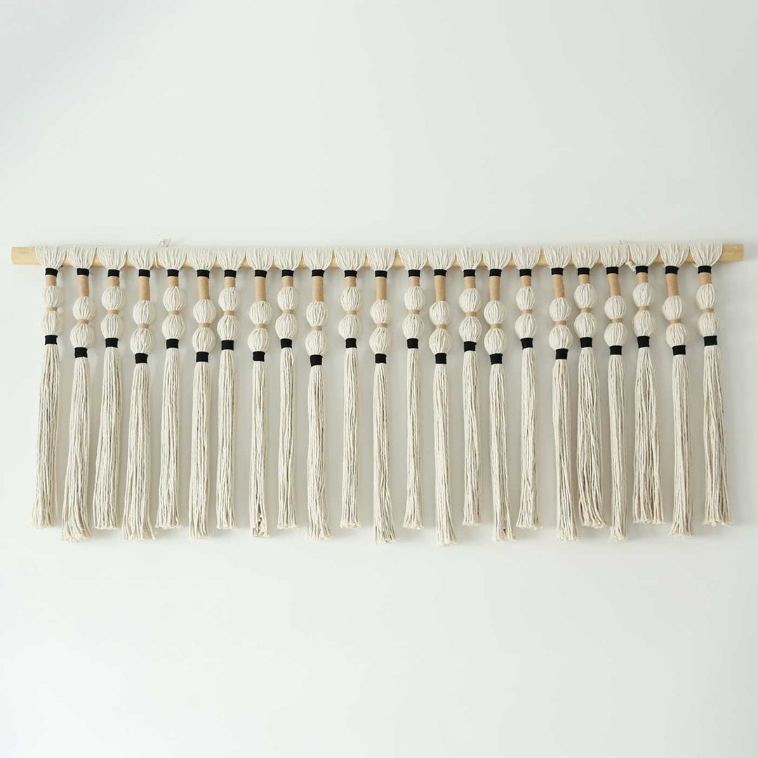 Handmade Macrame Big Tassels Design Cotton Wall Hanging