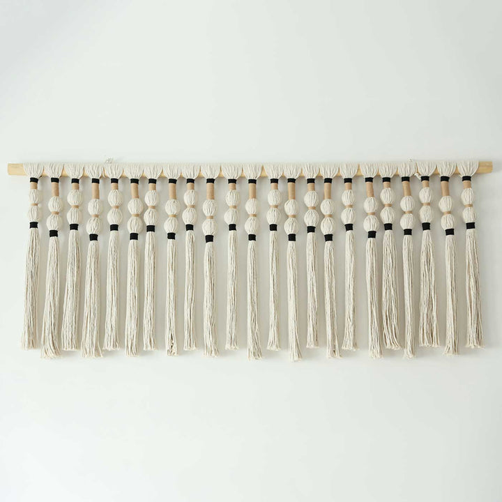 Handmade Macrame Big Tassels Design Cotton Wall Hanging