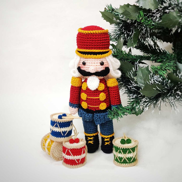 Handmade Crochet Nutcracker Toy Crochet | Secret Santa Gift Ideas
