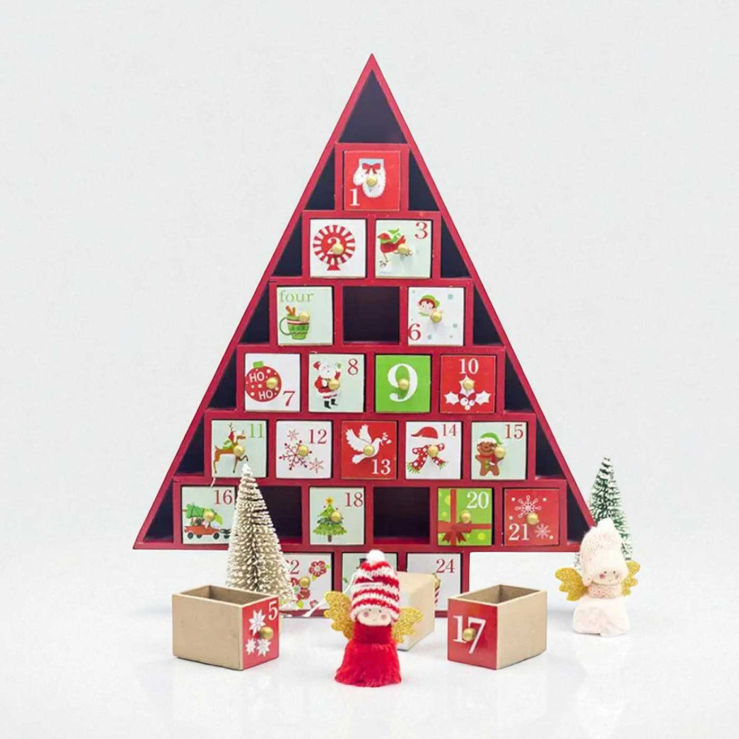 Handmade Wooden Cherry Blossom Advent Calendar