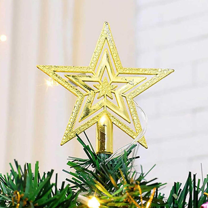 Reusable Regal Gold Star Tree Topper