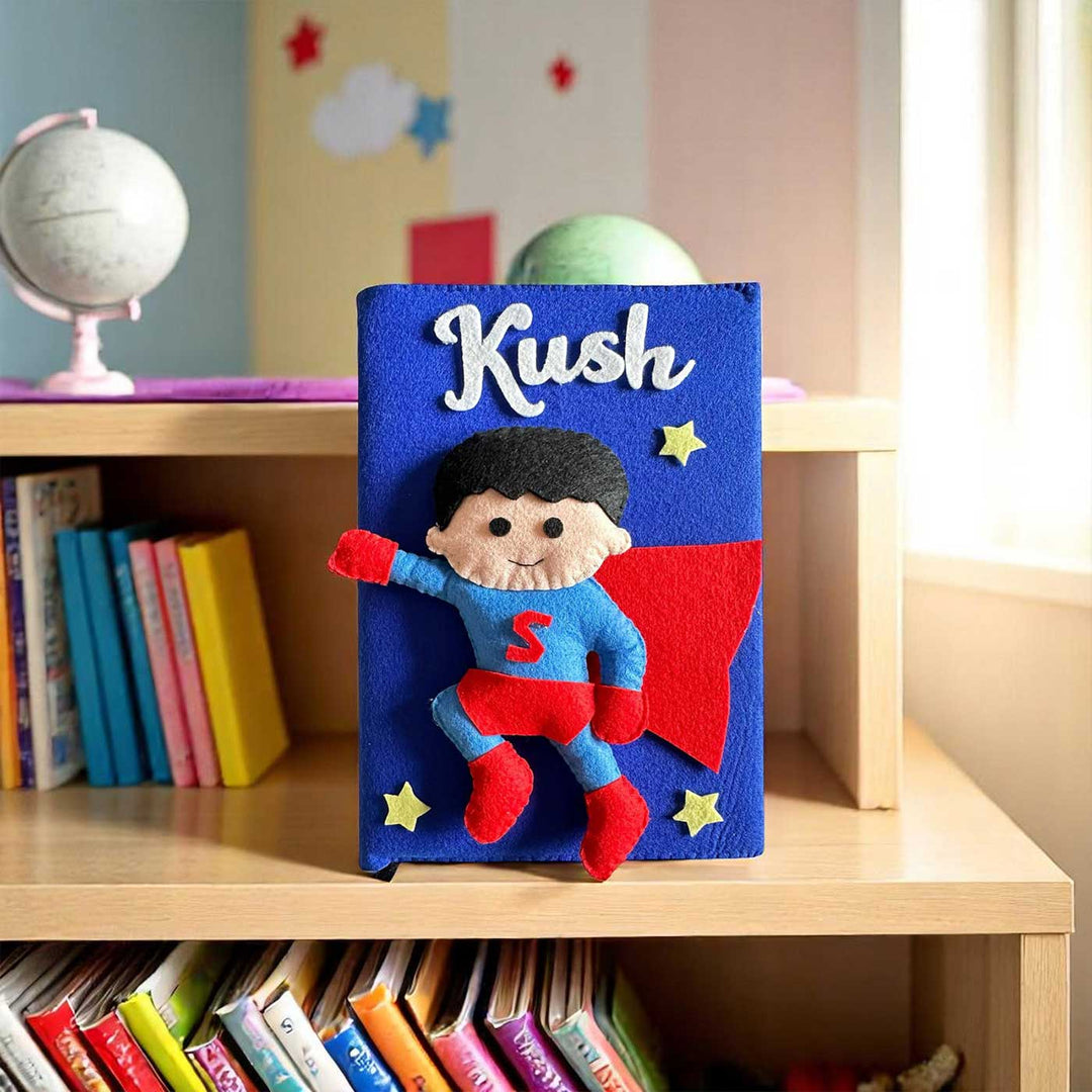 Personalized 3D Superman Theme Felt Photo Album For Kids