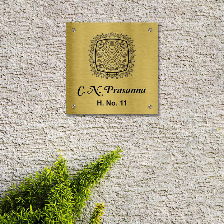Personalized Weatherproof Ethereal Engraved Stainless Steel Name Plate