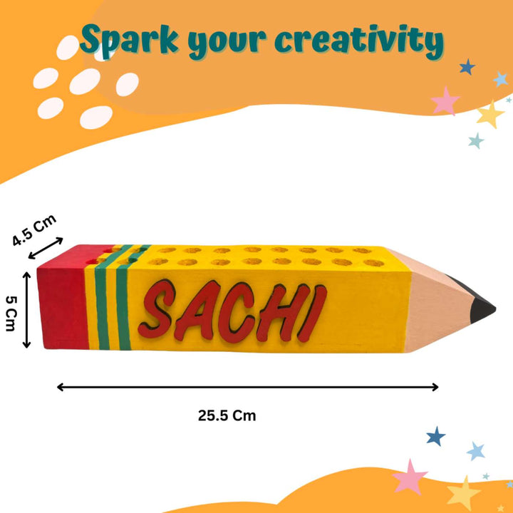 Personalized Paint Your Own Wooden Pencil Holder DIY Kit