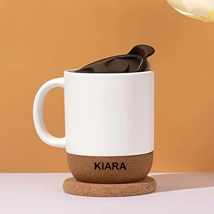 Personalized Coffee Lover Rakhi Hamper | Includes 1 Ceramic Mug, 1 Coffee Wax Tablet, 1 Premium Coffee, 1 Keepsake, 1 Rakhi & 1 Message Card