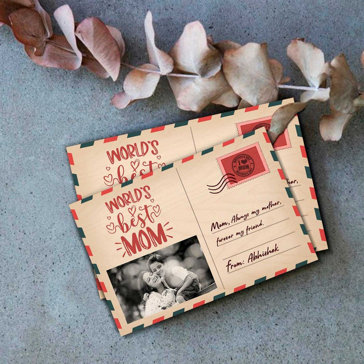 Photo Personalized Printed Postcard Theme Wooden Decorative Plaque