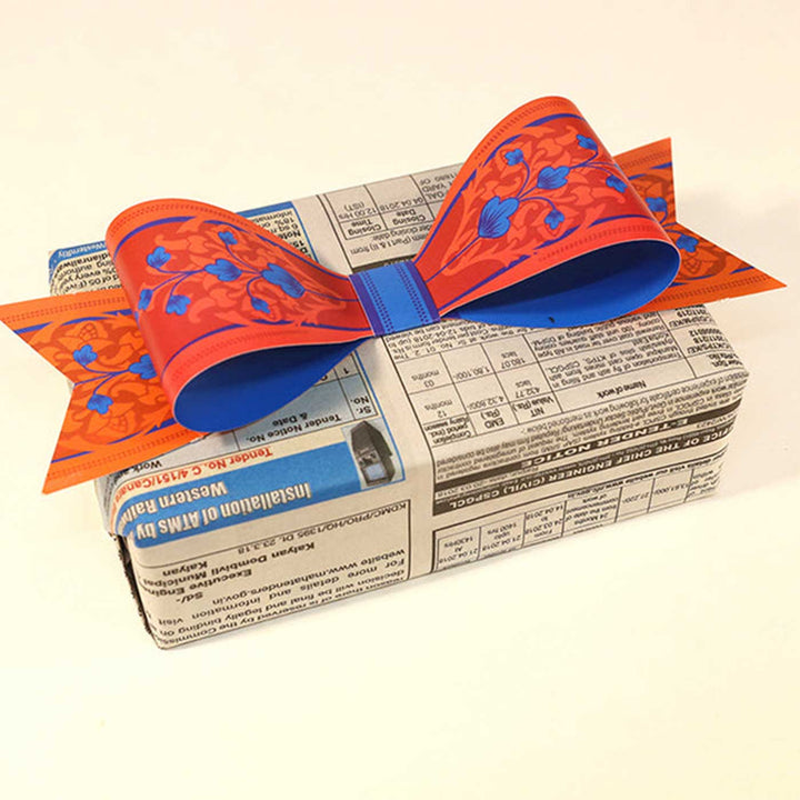 Handmade Printed Paper Bows DIY Kit | Set Of 12