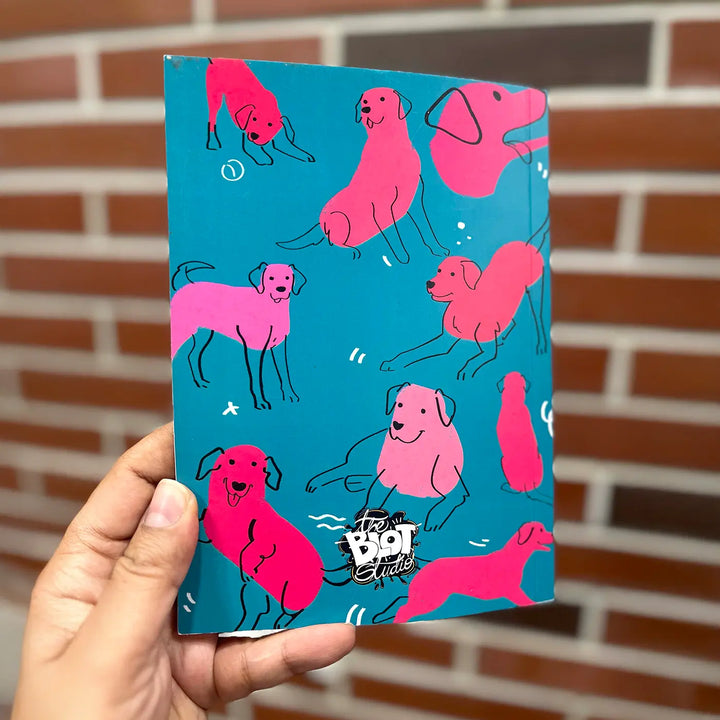 Printed Labrador Theme Ruled Notebook | A5 | 50 Pages