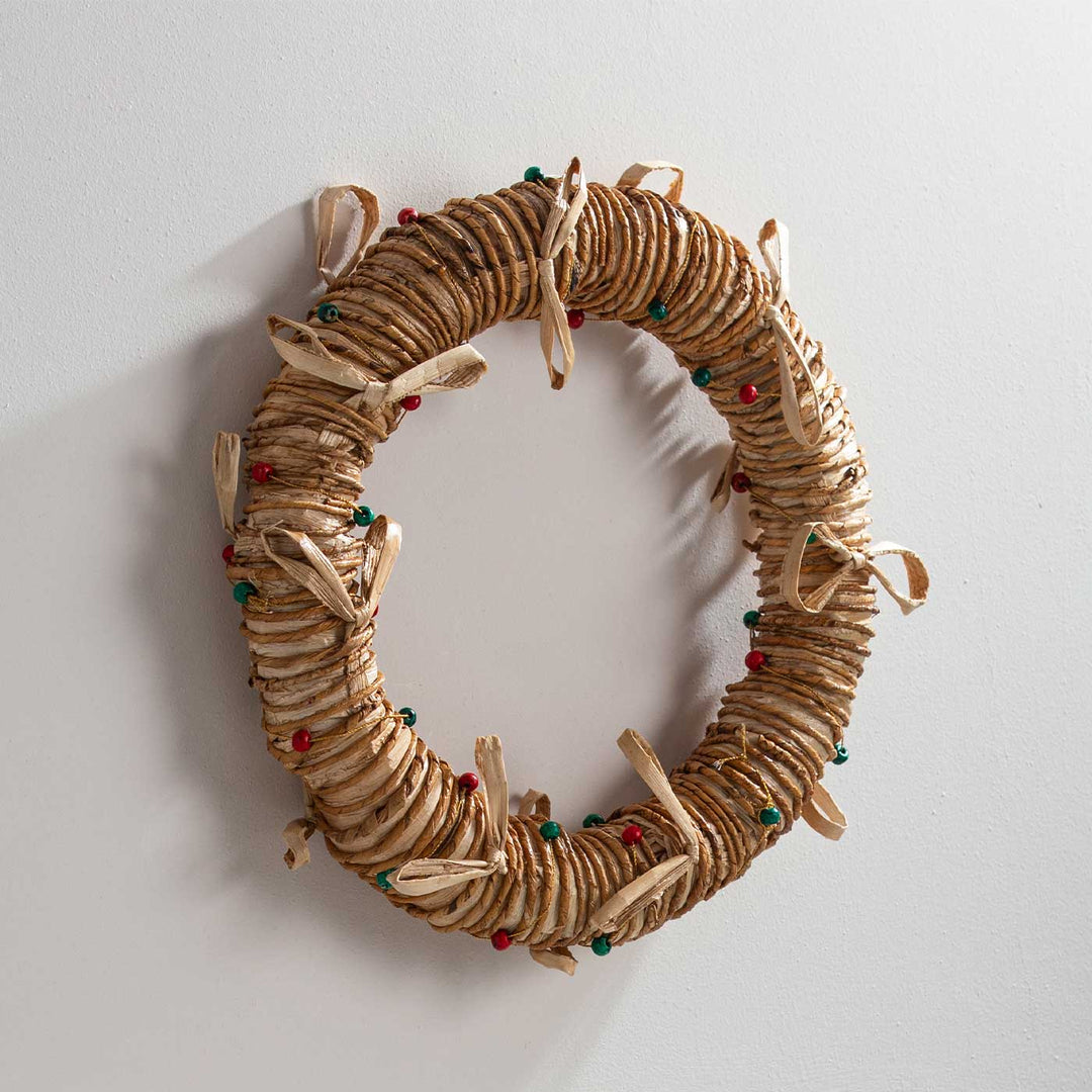 Handmade Lightweight Banana Rope Full Moon Wreath