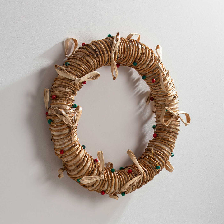 Handmade Lightweight Banana Rope Full Moon Wreath