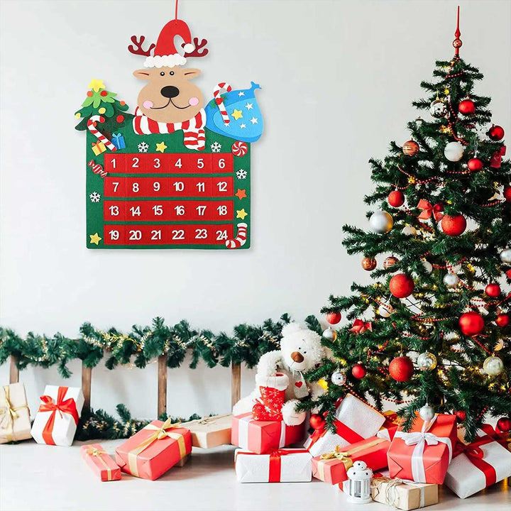 Handmade Felt Magical Reindeer Journey Advent Calendar