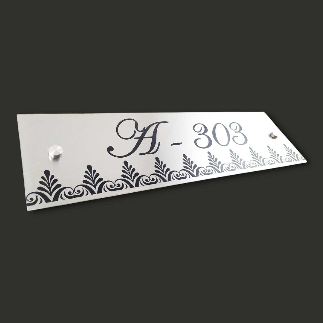 Personalized Engraved Rectangle Classic Stainless Steel Name Plate