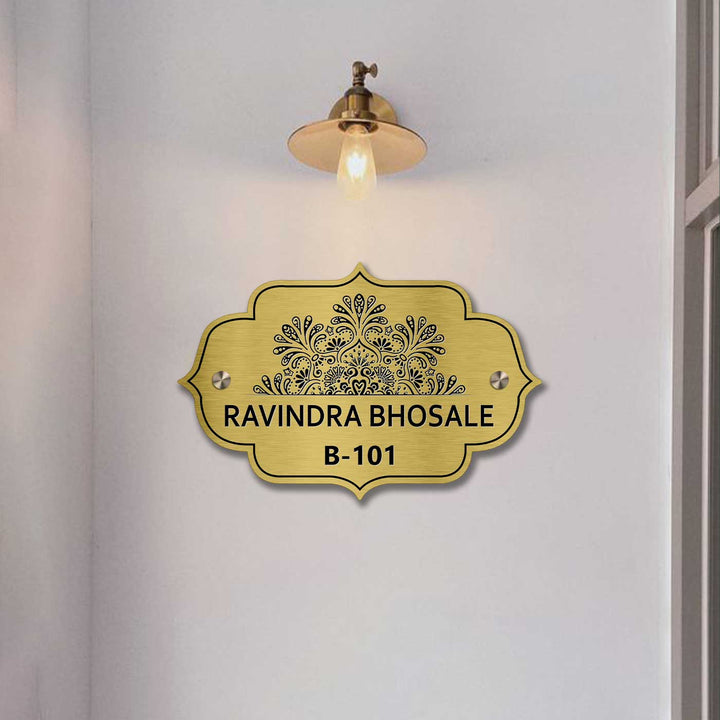Personalized Weatherproof Charming Engraved Stainless Steel Name Plate