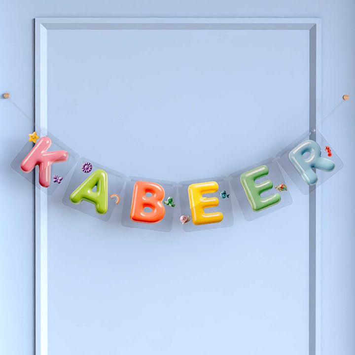 Personalized Acrylic Pastel Colour Ceramic Look Bunting