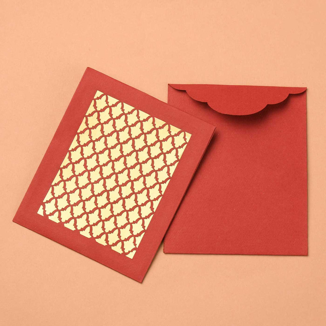 Handmade Naqsh Pocket Paper Envelopes | Set Of 10