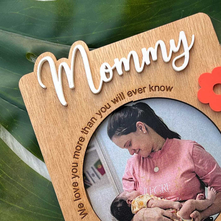 Photo Personalized Superhero Mom Wooden Decorative Plaque For Mothers