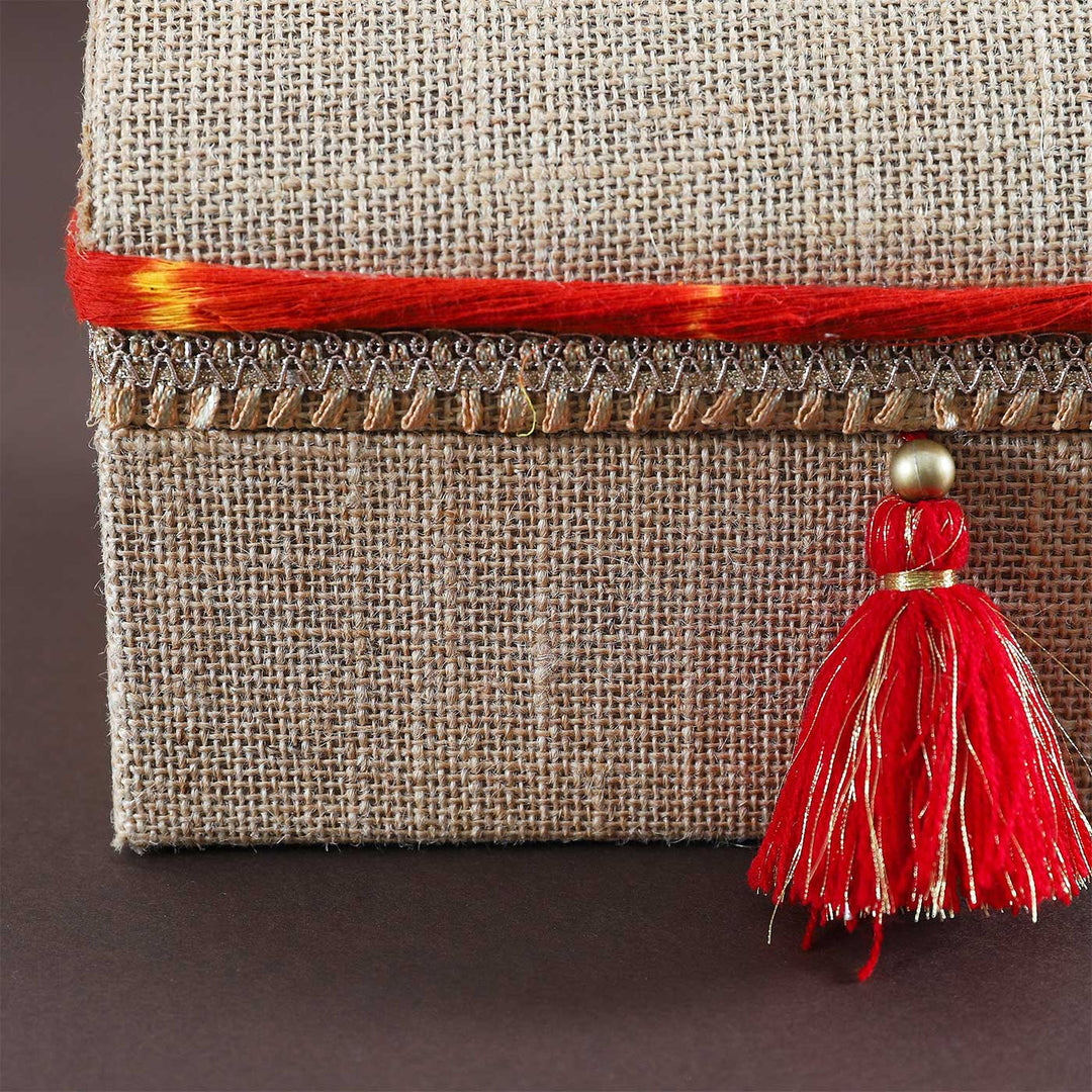 Handmade Moli Theme Sandook Jute Gift Box