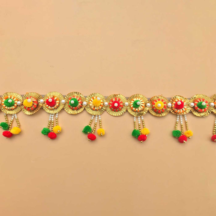 Handmade Flower Design Pearl Toran