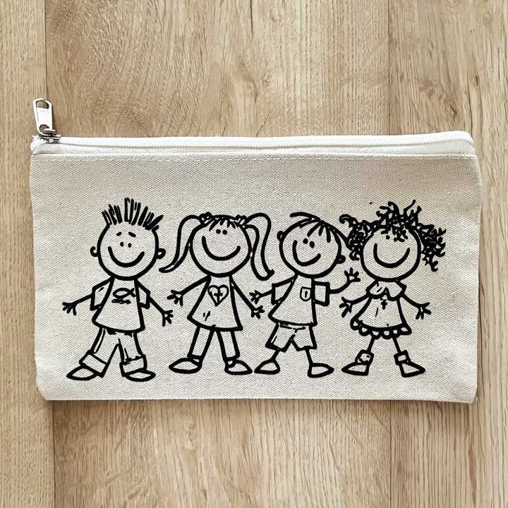 DIY Colour It Yourself Best Friends Cotton Pouch For Kids